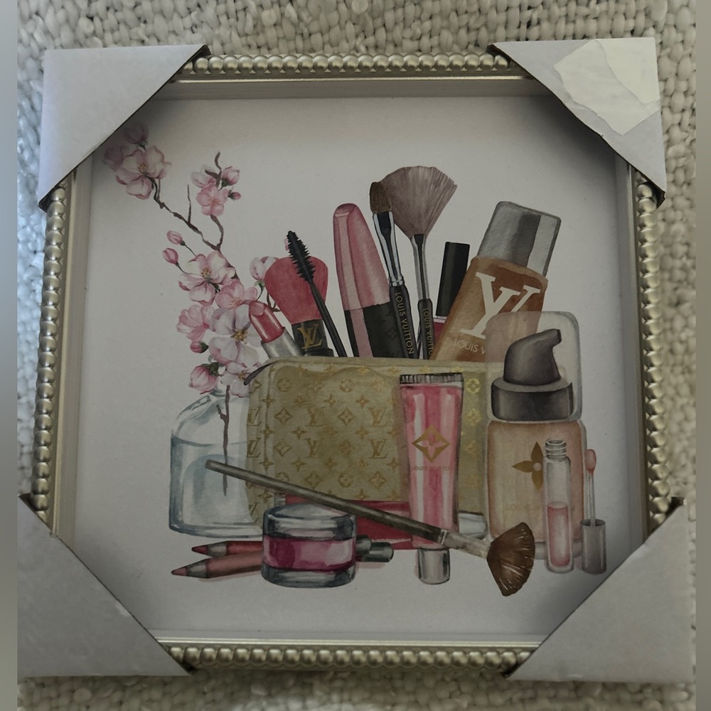 Framed Louise Vuitton on canvas. Brand new